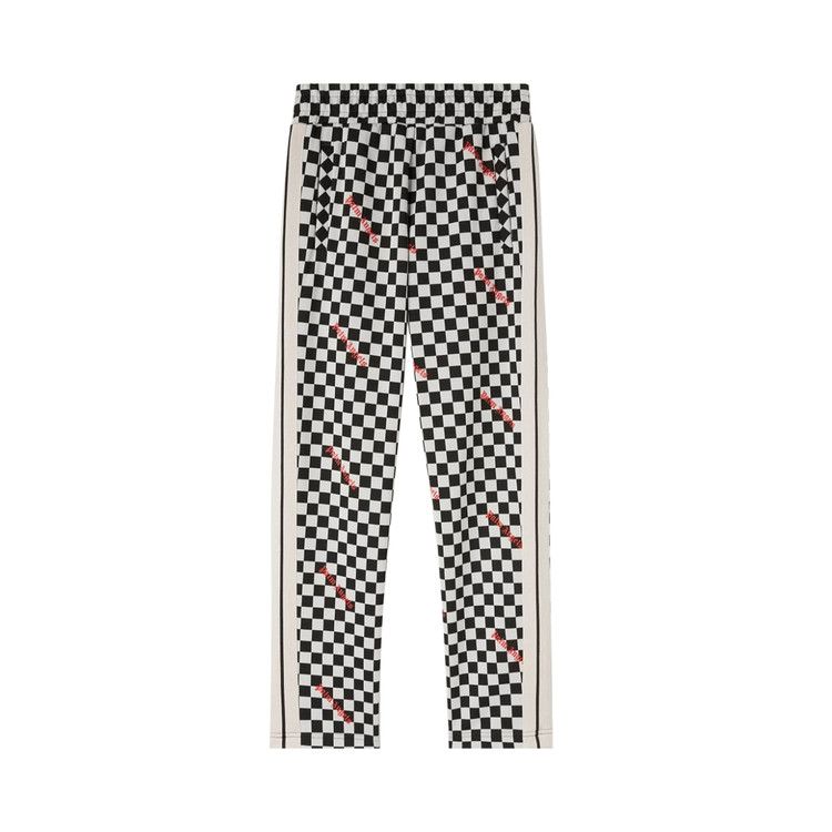 Palm Angels Jacquard Damier Classic Track Pants Black/Red