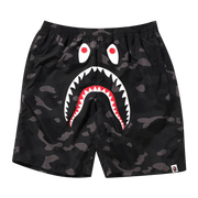 BAPE Color Camo Shark Beach Shorts Black
