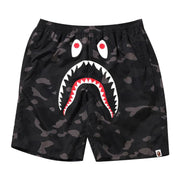 BAPE Color Camo Shark Beach Shorts Black