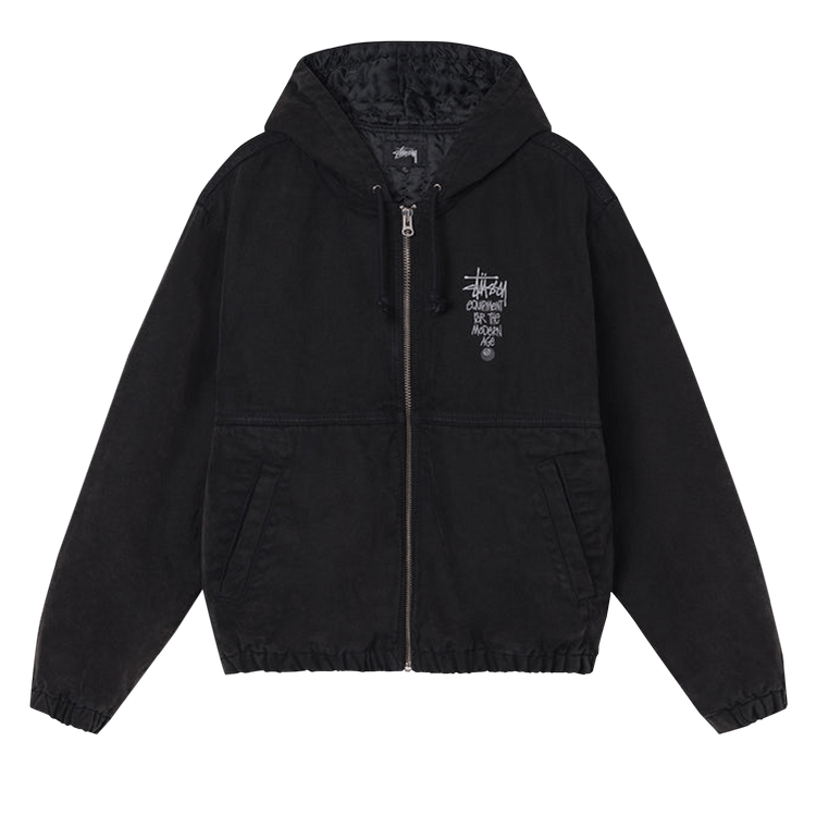 Stussy Canvas Insulated Work Jacket Black