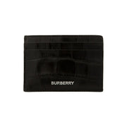 Burberry Embossed Croc Cardcase Black