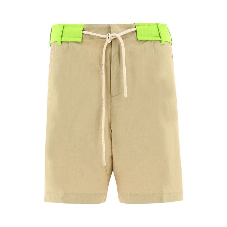 Palm Angels Track Belt Shorts Off White
