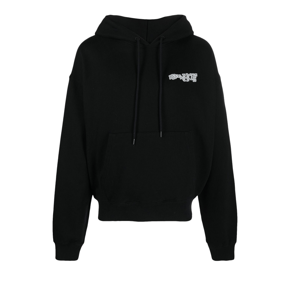 Off-White Carlos Arrow Over Hoodie Black/White