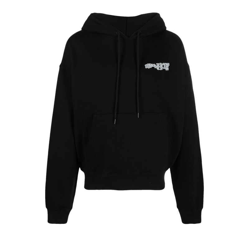 Off-White Carlos Arrow Over Hoodie Black/White