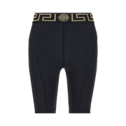 Versace Greca Border Biker Shorts Black
