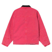 Stussy Washed Canvas Shop Jacket Hot Pink