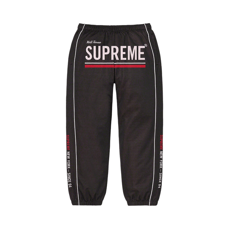 Supreme World Famous Jacquard Track Pant Black