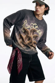 Stormbound Lilac Full Sleeve Waffle T-Shirt