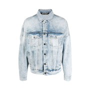 Palm Angels Back Logo Denim Jacket Light/Blue