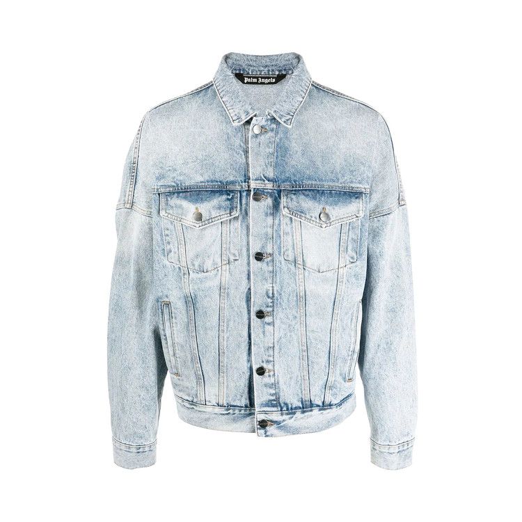 Palm Angels Back Logo Denim Jacket Light/Blue