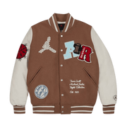 Air Jordan x Travis Scott Varsity Jacket Antique Brown