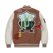 Air Jordan x Travis Scott Varsity Jacket Antique Brown