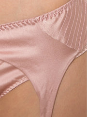 satin garter belt