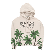 Palm Angels Palms And Skull Vintage Hoodie White