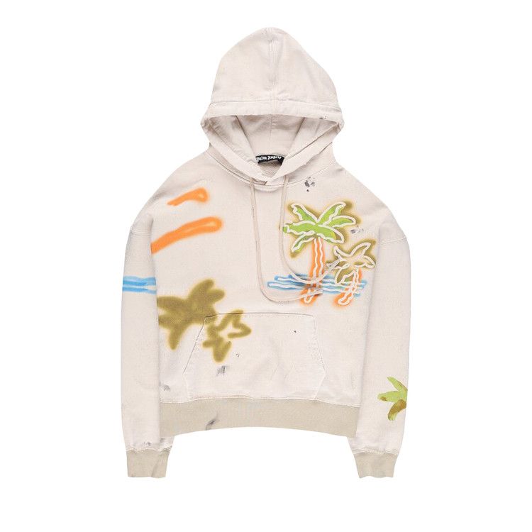 Palm Angels Palm Neon Hoodie Off White/Multicolor