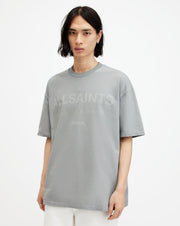ALL SAINTS LASER SS CREW SKLINE GREY