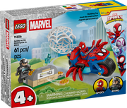 Lego Spidey on his Motorcycle vs Rhino