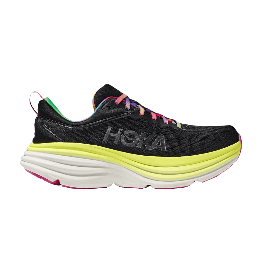 Hoka Bondi 8 Black/Citrus Glow
