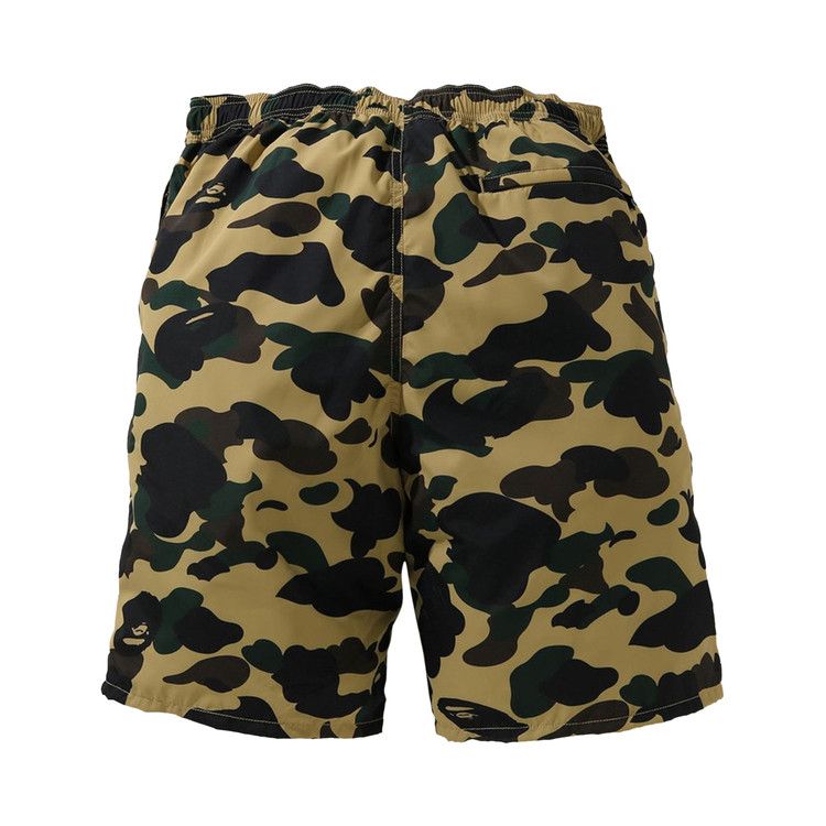 BAPE 1st Camo Beach Shorts Yellow