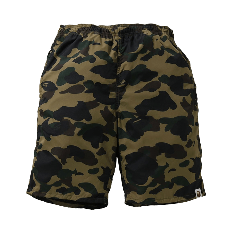 BAPE 1st Camo Beach Shorts Green