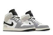 AIR JORDAN 1 MID SE CRAFT Cement Grey