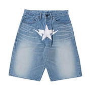 BAPE Twin Sta Denim Shorts Indigo