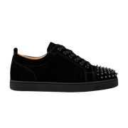Christian Louboutin Louis Junior Spikes Veau Velours Sneaker Black