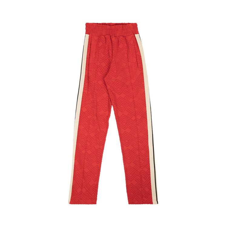 Palm Angels Terry Logo Track Pants Red