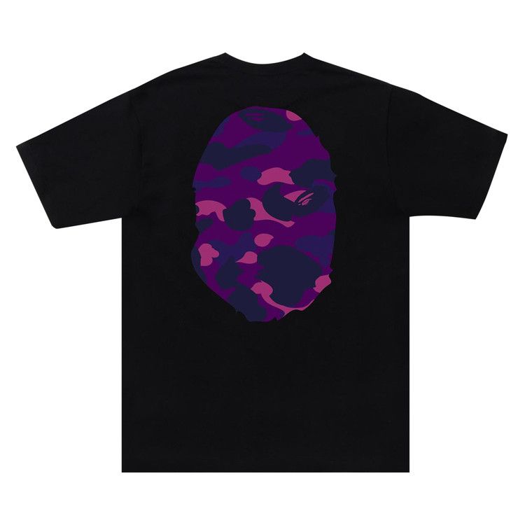 COLOR CAMO BIG APE HEAD TEE BLACKPURPLE