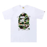 BAPE ABC Camo Japanese Letters T-Shirt White