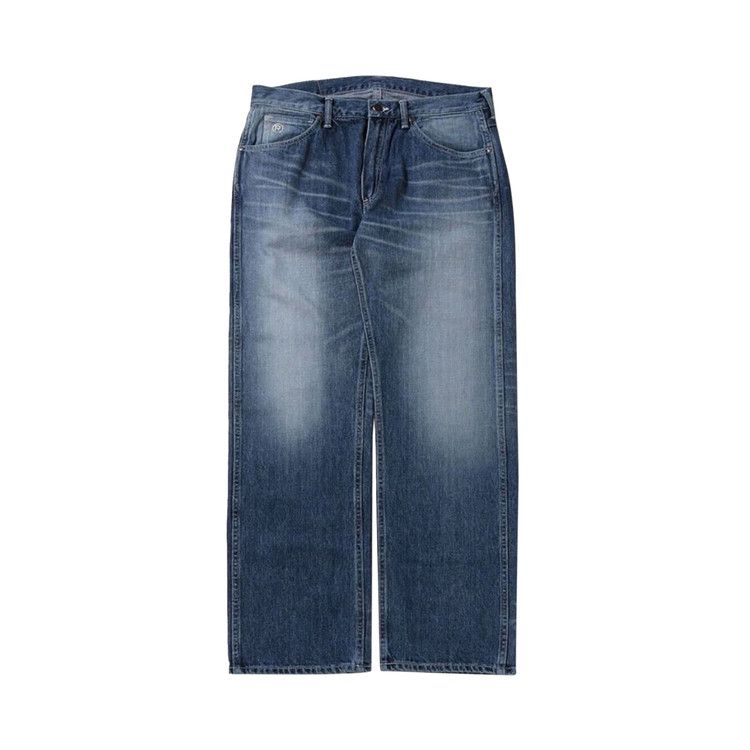 BAPE Ape Head Relaxed Fit Denim Pants Blue/Light Indigo