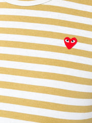 heart-patch striped top