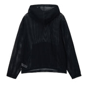 Stussy Cotton Mesh Hoodie Black