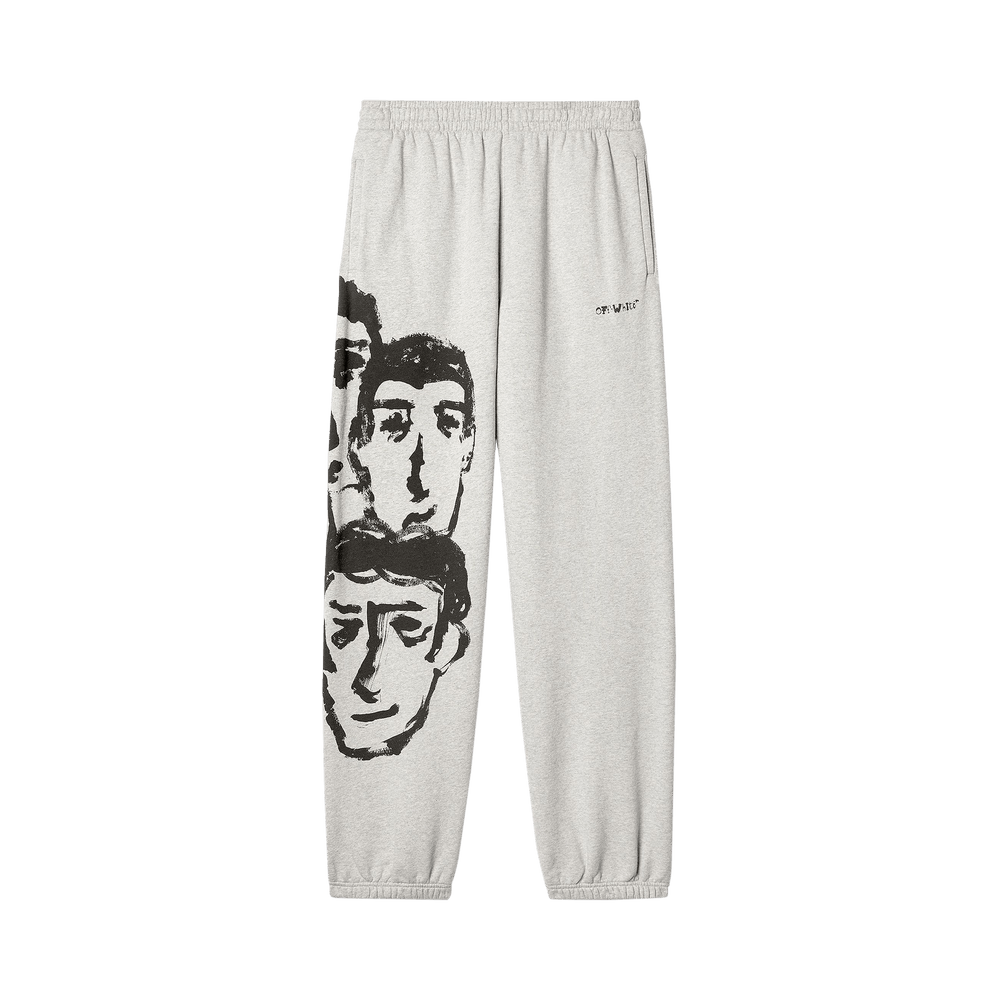 Off-White Faces Slim Sweatpants Grey/Black