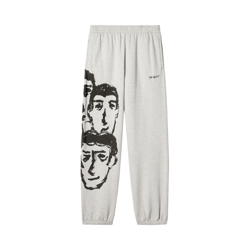 Off-White Faces Slim Sweatpants Grey/Black