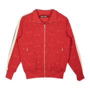 Palm Angels Logo Terry Track Jacket Red