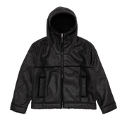 Supreme Faux Shearling Hooded Jacket Black
