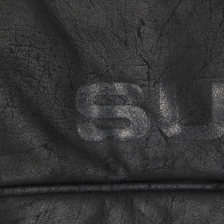 Supreme Faux Shearling Hooded Jacket Black