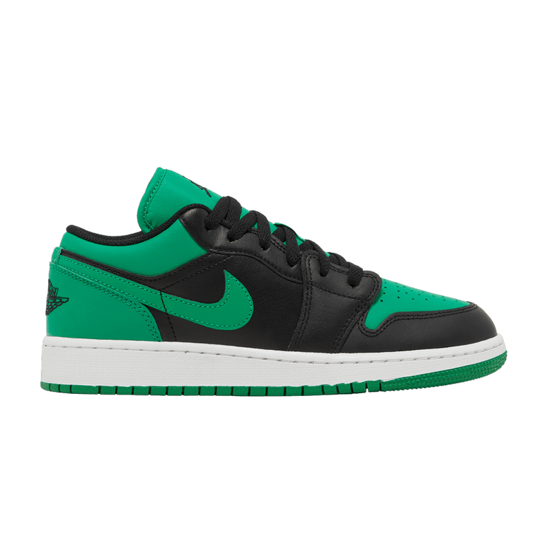 Air Jordan 1 Low GS Black Lucky Green