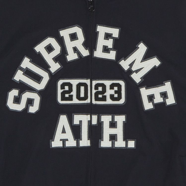 Supreme Appliqué Hooded Track Jacket Black