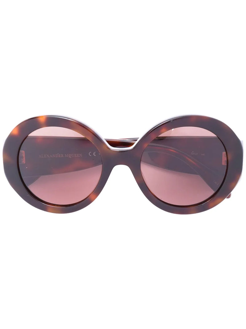 mini stud round frame sunglasses