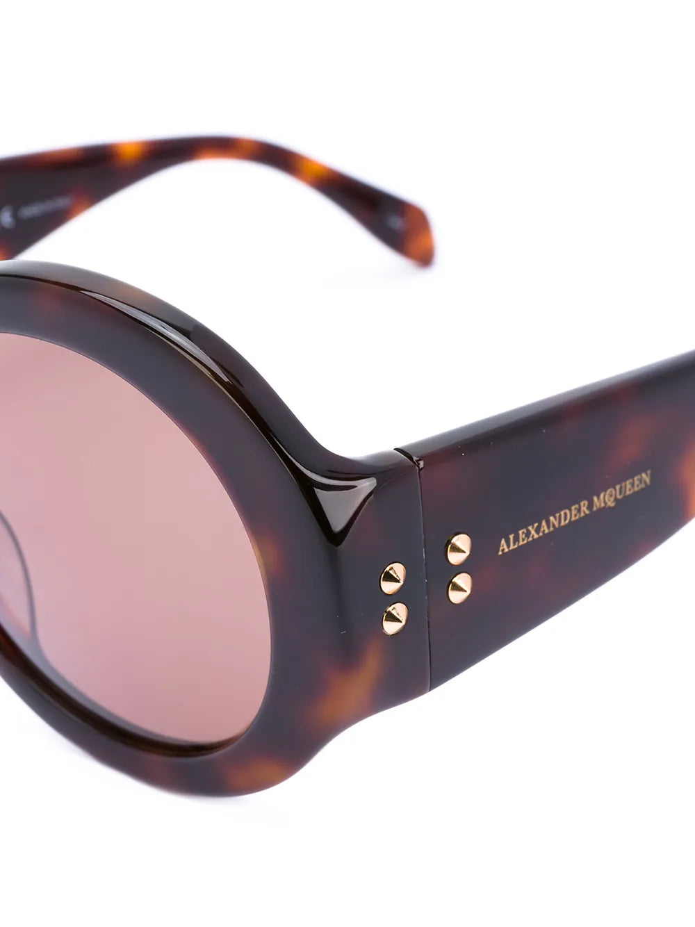 mini stud round frame sunglasses