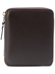 zip-around leather wallet