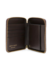 zip-around leather wallet