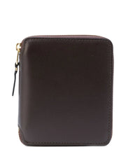 zip-around leather wallet
