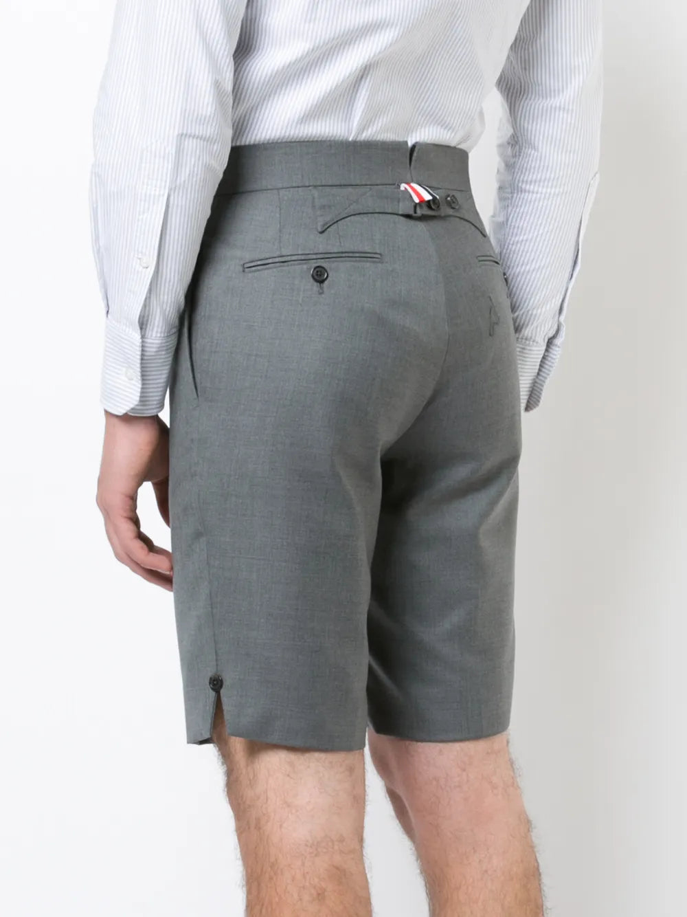 Super 120's twill tailored shorts