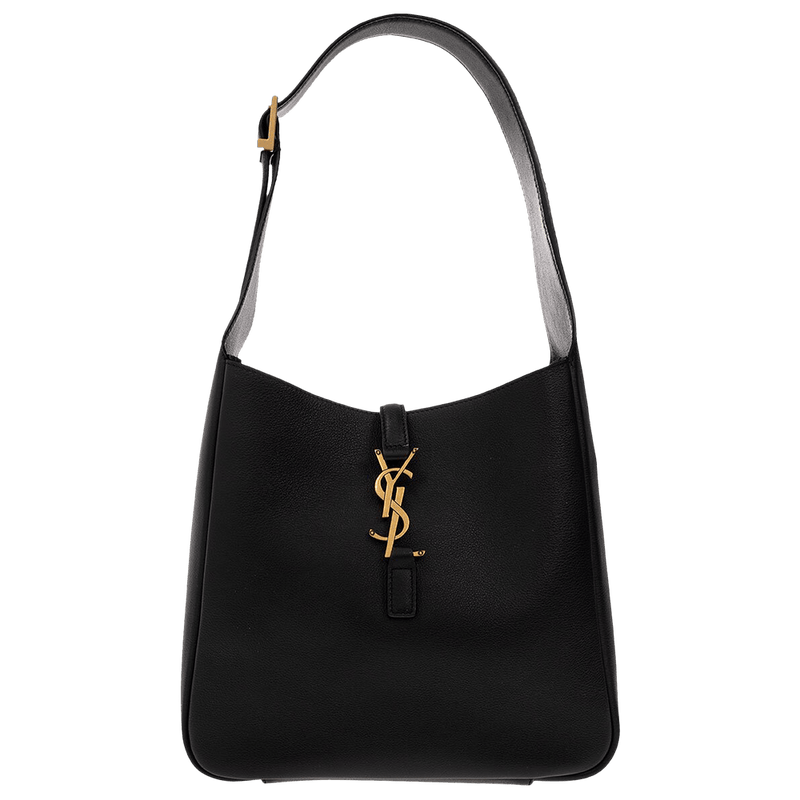 Saint Laurent Le 5 A 7 Supple Hobo Bag Black