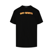 Off-White Arrows Print Crewneck T-Shirt Black/Orange