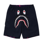 BAPE Color Camo Shark Reversible Shorts Purple