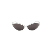 Balenciaga 90s Oval Sunglasses Crystal